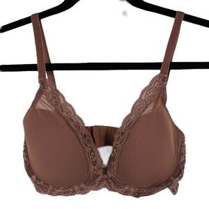 Natori bra 730023 Feathers underwire contour brown size 32D